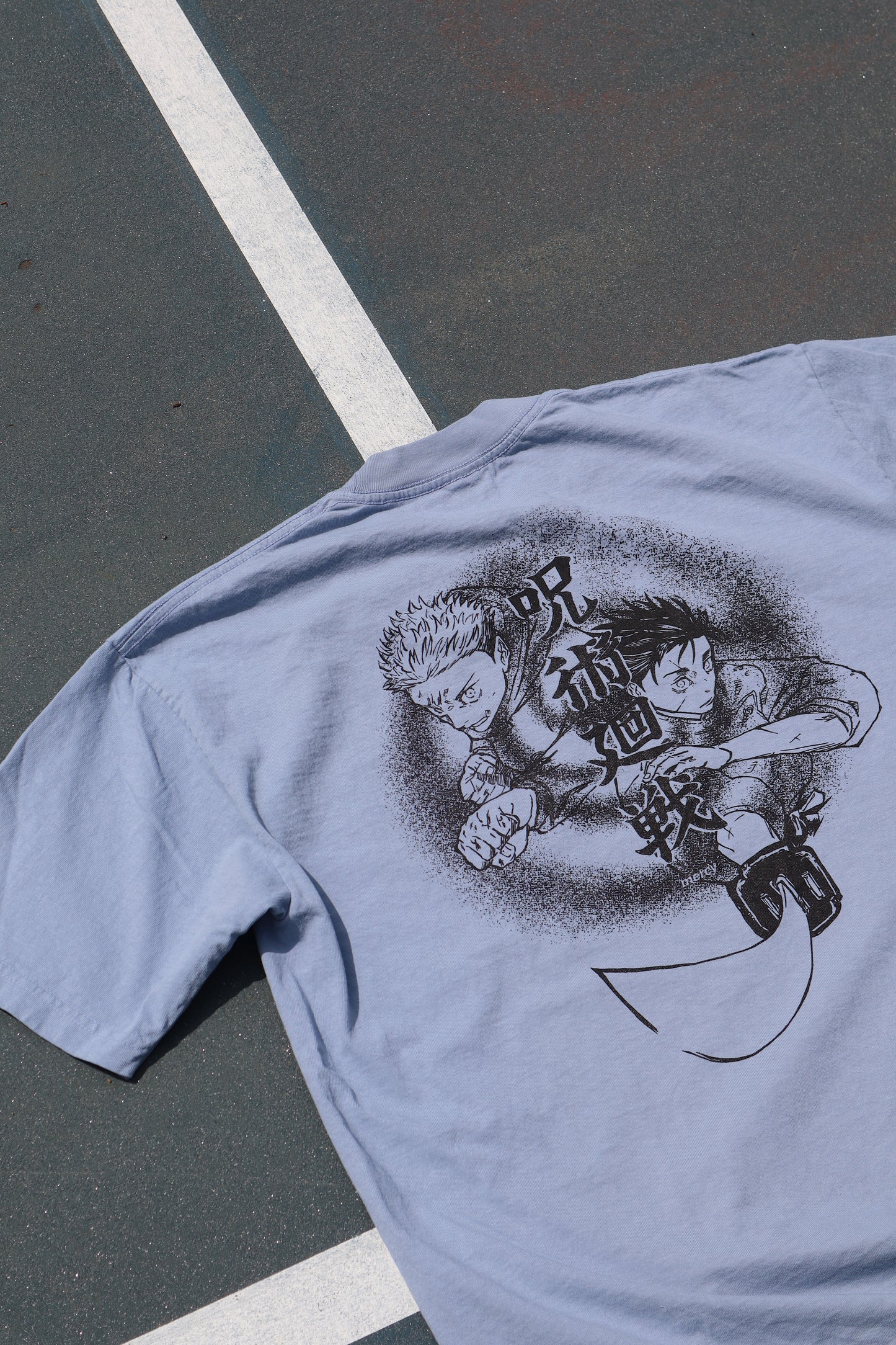 BLUE "DOUBLE TROUBLE"  T-SHIRT